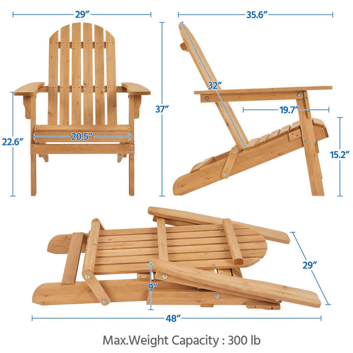 collapsible adirondack chairs