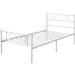 metal twin frame bed