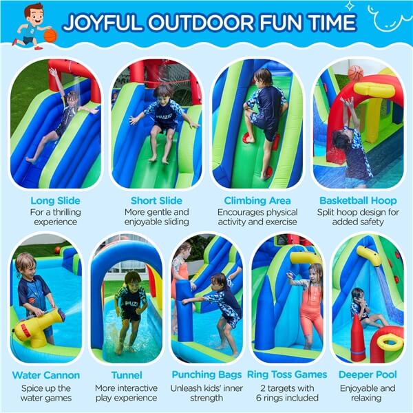 childrens inflatable water slide