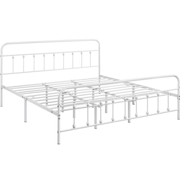 modern wood and metal bed frame