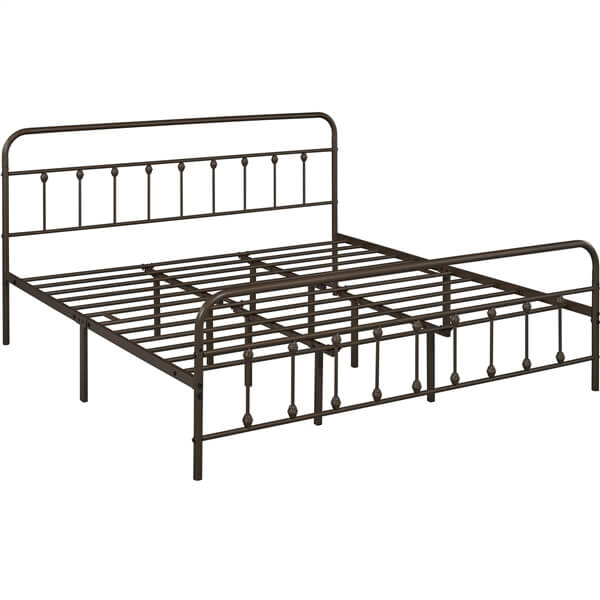 platform bed frame metal queen