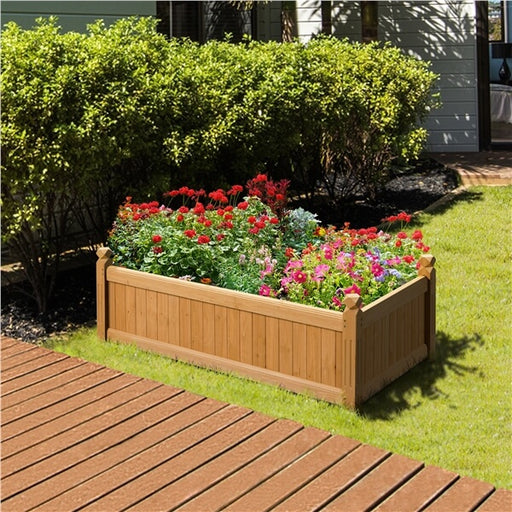 wooden raised beds