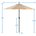 10 ft offset umbrella with base