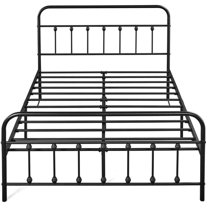 metal bed frame platform queen