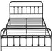 metal bed frame platform queen