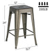24-inch Metal stools