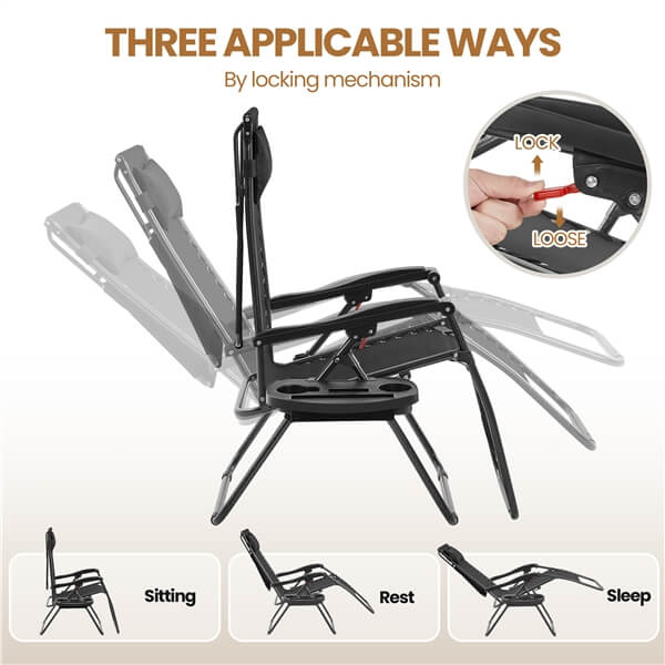 Yaheetech Outdoor Zero Gravity Chair