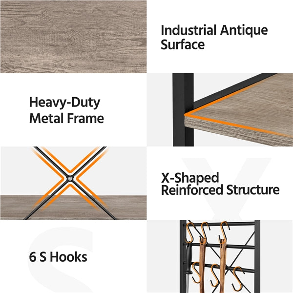 Yaheetech Kitchen Bakers Rack on Wheels