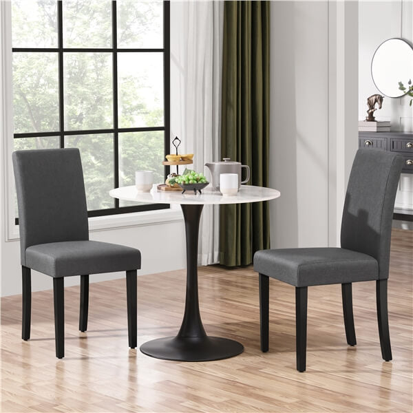 Yaheetech Dining Chairs Set of 6 Fabric Upholstered Parson
