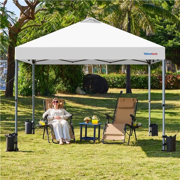 Yaheetech 10x10 Pop-up Canopy Tent with One Push Button