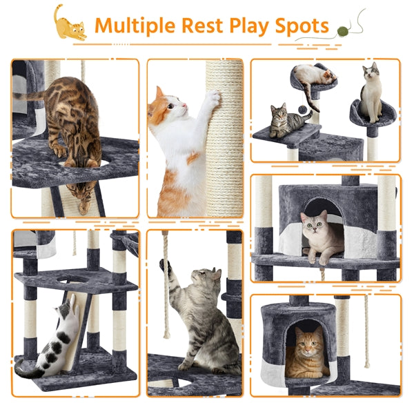 Yaheetech Cat Tree with Scratching Post 79 Inch