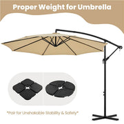 offset solar patio umbrella