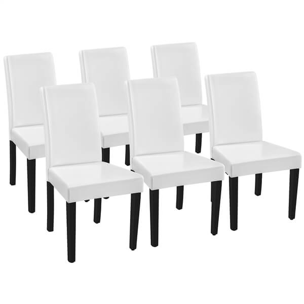 Yaheetech Dining Chairs Set of 6 Faux Leather