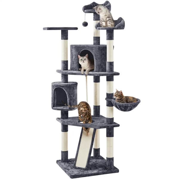 Yaheetech Cat Tree with Scratching Post 79 Inch