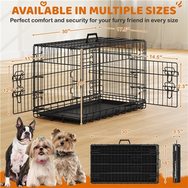 Yaheetech Double Door Dog Crate