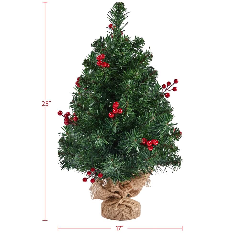 【You Must Add This Tree to Your Cart】Yaheetech 3ft/2ft Prelit Tabletop Christmas Tree
