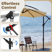 11 ft umbrella with solar lights