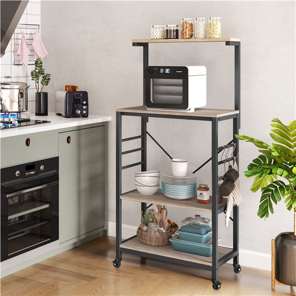 Yaheetech Kitchen Bakers Rack on Wheels