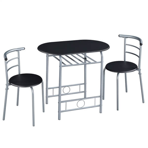 Yaheetech 3 Piece Dining Table Set