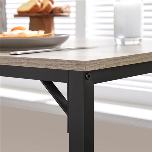 Yaheetech Counter Height Kitchen Table with Bar Stools Set of 2