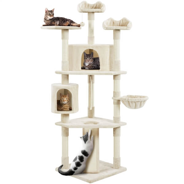 Yaheetech Cat Tree with Scratching Post 79 Inch