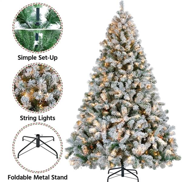 Flocked Christmas Tree