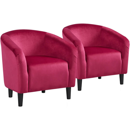  2PCS Velvet Club Chair