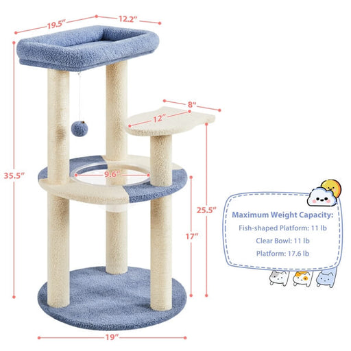 35.5″ Tall Ocean Cat Tree