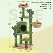 53''H Cat Cactus Tree