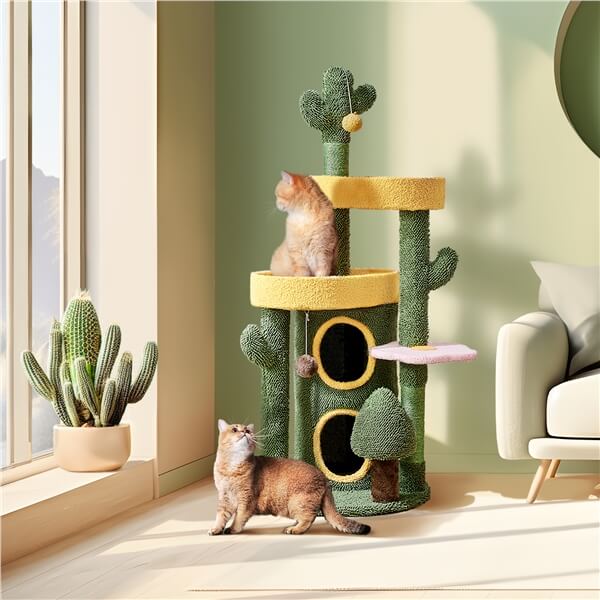  48.5″ H Oasis-themed Cat Tree