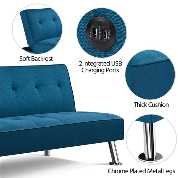 Convertible Futon w/ USB Ports