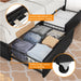 Full Storage Bed with USB Ports