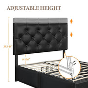 Full Storage Bed with USB Ports