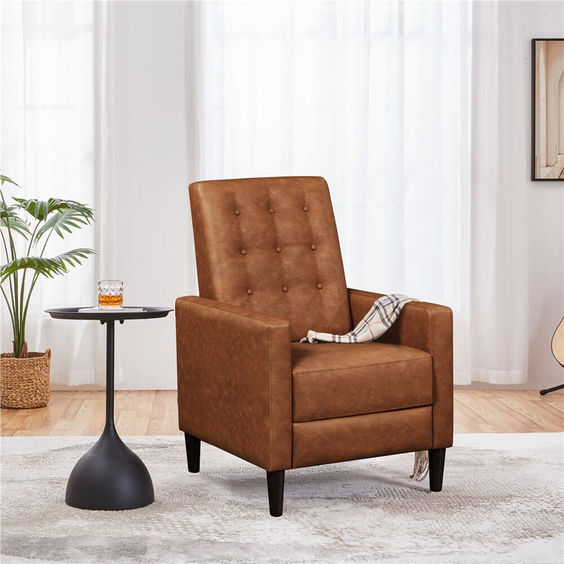 Yaheetech Faux Leather Recliner Chair —