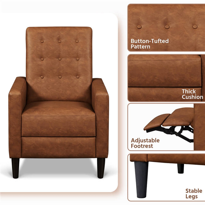  Faux Leather Recliner Chair
