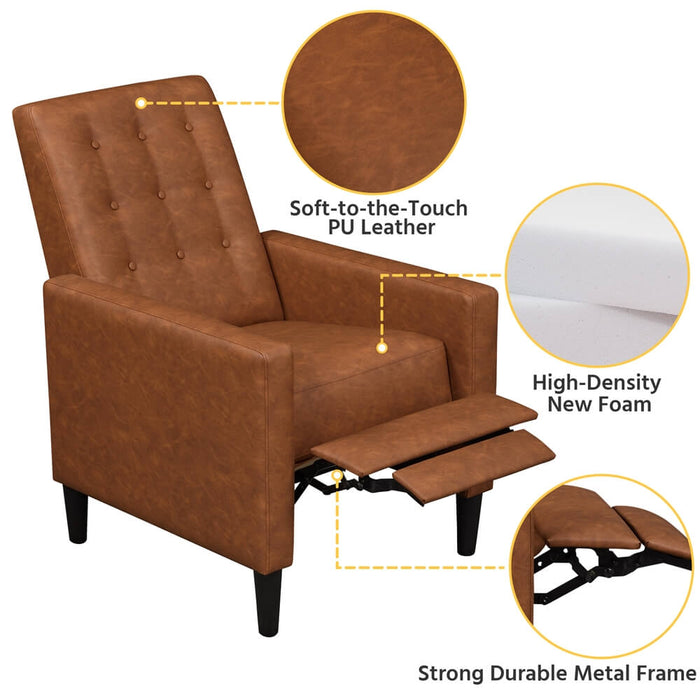  Faux Leather Recliner Chair