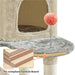 57.5″ Tall Cat Paw-Shaped Play Tower,