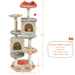 57.5″ Tall Cat Paw-Shaped Play Tower,