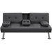 Yaheetech Linen Fabric Modern Sofa Bed