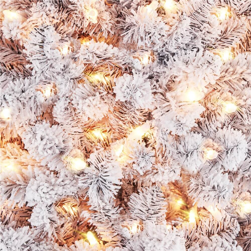 Pre-lit Flocked Artificial Christmas Tree