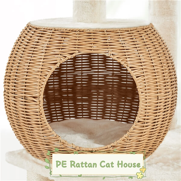 Yaheetech 54in Rattan Cat Tree