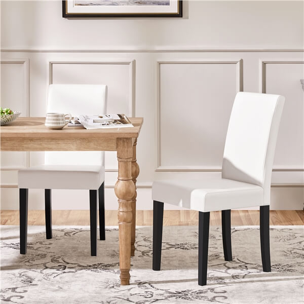 Yaheetech Dining Chairs Set of 6 Faux Leather