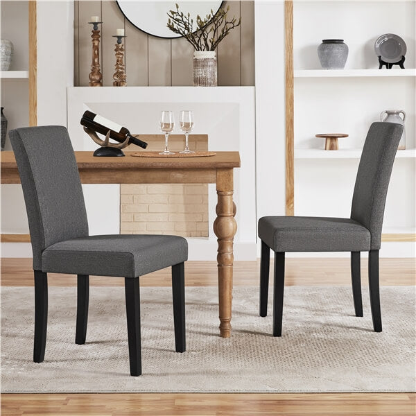 Yaheetech Dining Chairs Set of 6 Fabric Upholstered Parson