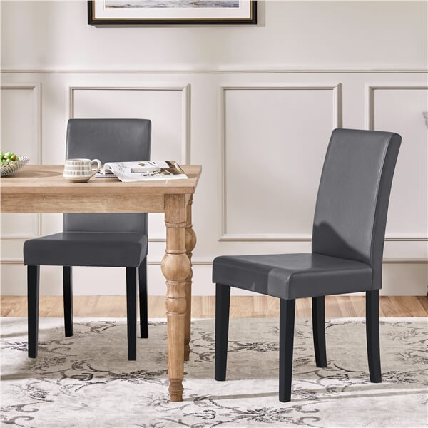 Yaheetech Dining Chairs Set of 6 Faux Leather