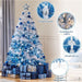 6 foot flocked christmas tree pre lit