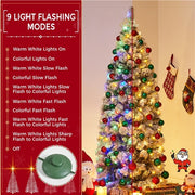 6ft christmas tree with snow and lights