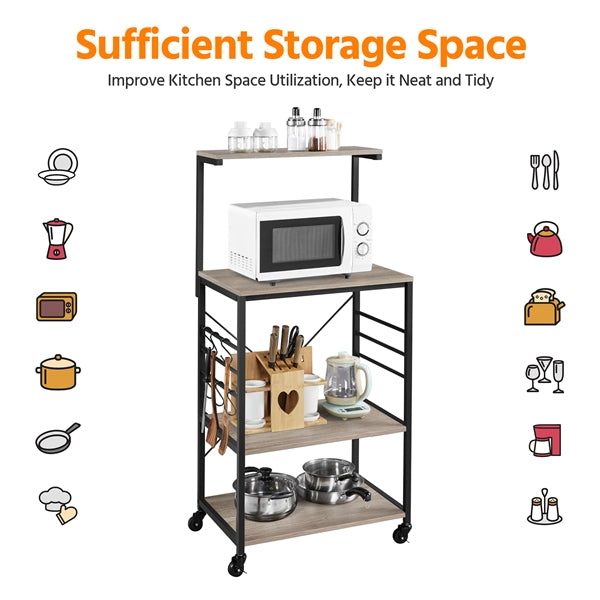 Yaheetech Kitchen Bakers Rack on Wheels