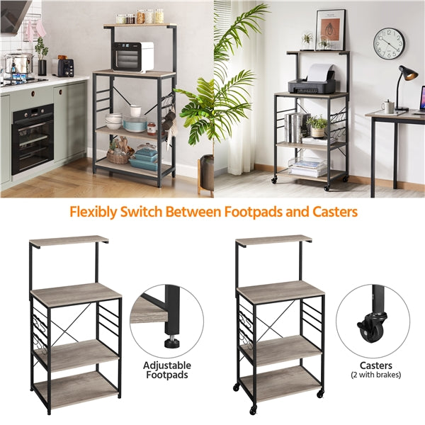 Yaheetech Kitchen Bakers Rack on Wheels