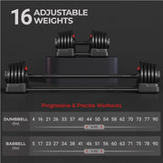 adjustable dumbbells