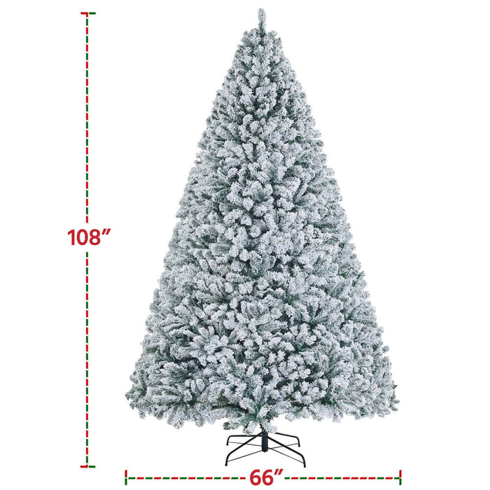 Yaheetech  5ft/6ft/7.5ft/9ft Frosted Artificial Christmas Tree